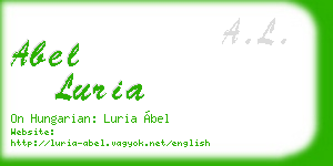 abel luria business card